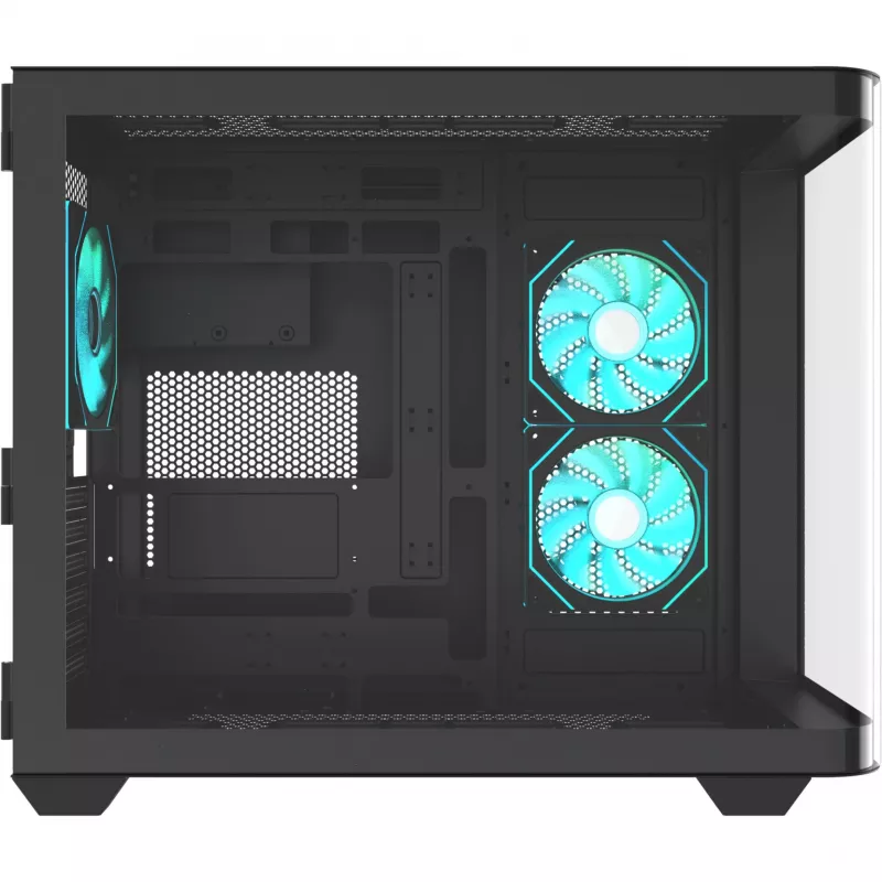 Thermaltake Vision 330 CR ARGB SE Edition case mid tower, nero, 3 pannelli in vetro temperato, 3 ventole CT140 ARGB