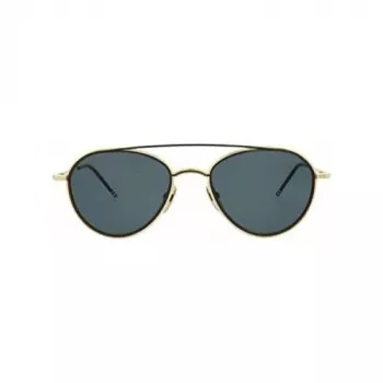 Thom Browne TB109ATGLDBLK occhiali da sole unisex aviator montatura in titanio lenti verde scuro 53/20/141 mm