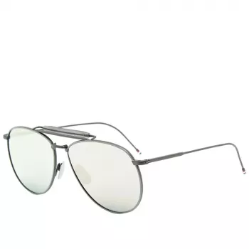 Thom Browne unisex TB015LTDBLKGR occhiali da sole Aviator 62/15/144 mm