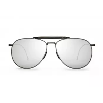 Thom Browne unisex TB015LTDBLKGR occhiali da sole Aviator 62/15/144 mm
