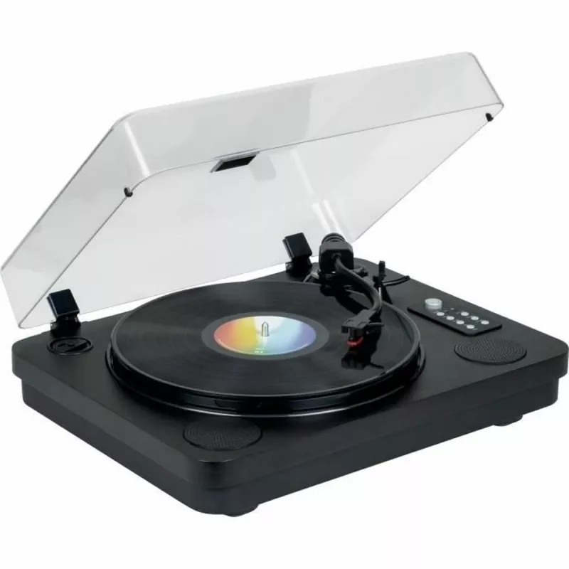 THOMSON TT650BT giradischi con altoparlanti integrati, registrazione su USB, nero