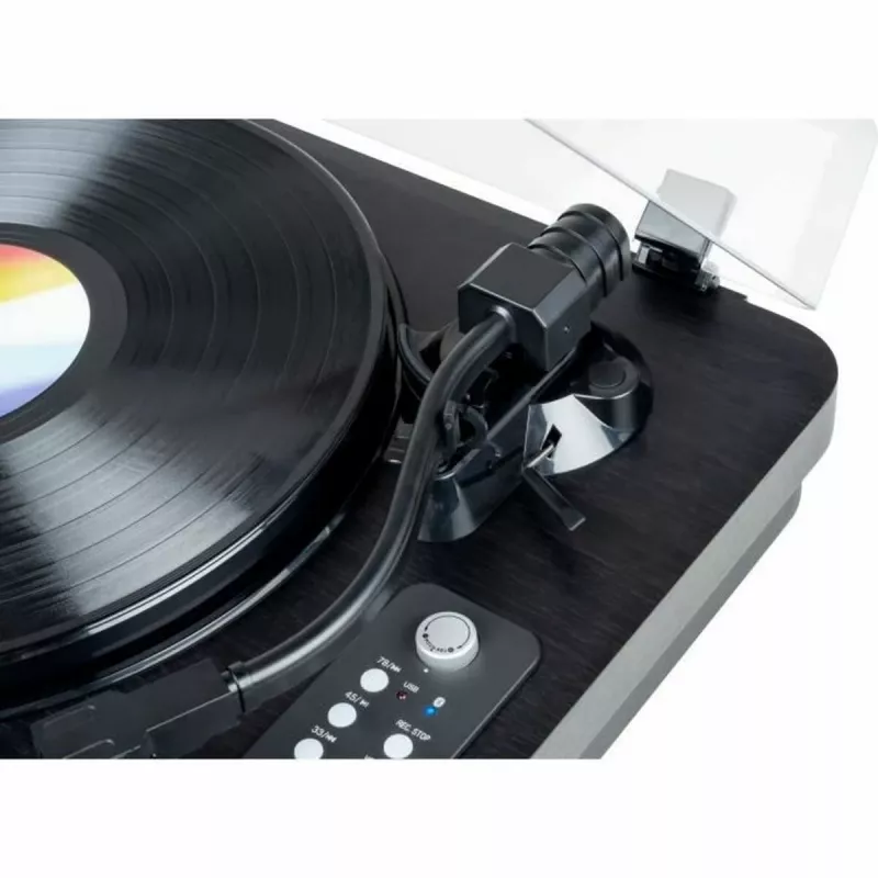 THOMSON TT650BT giradischi con altoparlanti integrati, registrazione su USB, nero