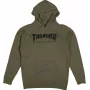 Felpa con cappuccio Thrasher Skate Mag Army Green S