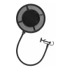 THRONMAX P1 pop filter in mesh nylon a doppio strato con braccio flessibile 350 mm e morsetto universale a vite, nero