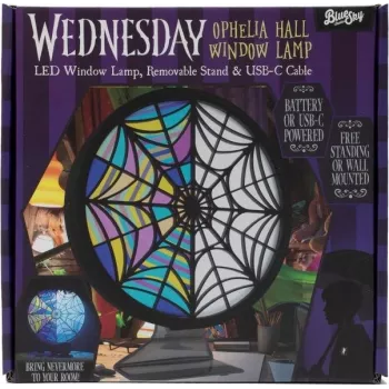 ThumbsUP! lampada da finestra - Wednesday - Ophelia Hall - luce decorativa a silhouette LED - a batteria - nero