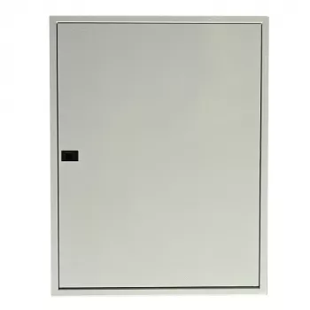 TIBOX AS424 quadro di distribuzione da parete, 585x750x115 mm, 4 file x 24 moduli, interno, porta trasparente, bianco/grigio