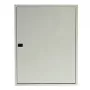 TIBOX AS424 quadro di distribuzione da parete, 585x750x115 mm, 4 file x 24 moduli, interno, porta trasparente, bianco/grigio