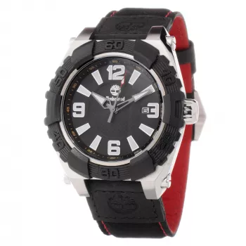 Timberland Orologio uomo analogico al quarzo 13331STB13PNN 45mm cassa in acciaio inox cinturino in pelle marrone