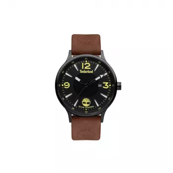 Timberland Orologio da uomo analogico al quarzo TDWGA2100902 43 mm cassa in acciaio inox cinturino in pelle marrone