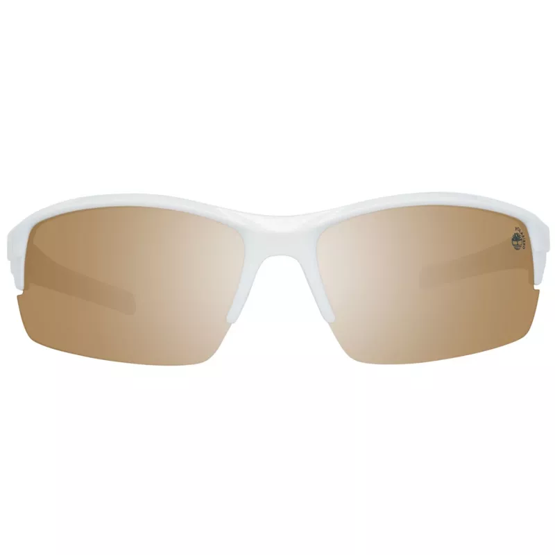 Timberland Occhiali da sole uomo TB9173-7021D - Montatura nero opaco, lenti polarizzate verdi