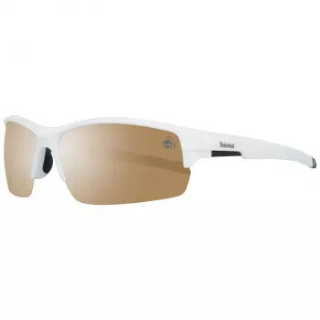 Timberland Occhiali da sole uomo TB9173-7021D - Montatura nero opaco, lenti polarizzate verdi
