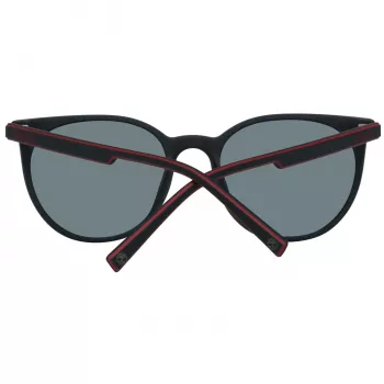 TIMBERLAND Occhiali da sole uomo TB9176-5302D - montatura nera opaca, lenti grigie polarizzate, 53mm