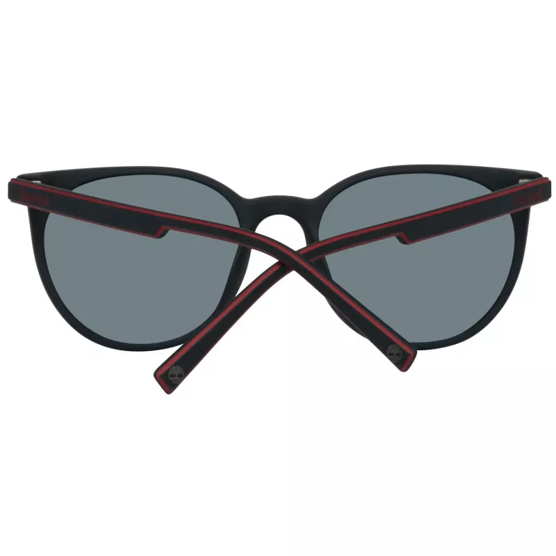 TIMBERLAND Occhiali da sole uomo TB9176-5302D - montatura nera opaca, lenti grigie polarizzate, 53mm