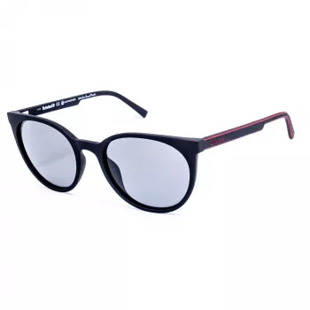 TIMBERLAND Occhiali da sole uomo TB9176-5302D - montatura nera opaca, lenti grigie polarizzate, 53mm
