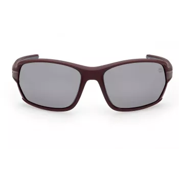 Timberland uomo TB92456667D occhiali da sole polarizzati - montatura nero opaco, lenti verdi, 66/18/125 mm