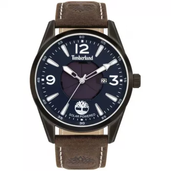 TIMBERLAND orologio uomo TBL16004JYU03 43mm quadrante blu bracciale in pelle marrone