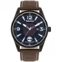 TIMBERLAND orologio uomo TBL16004JYU03 43mm quadrante blu bracciale in pelle marrone
