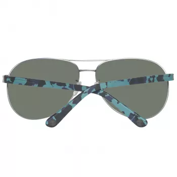 Timberland TB9086-6209D uomo occhiali da sole polarizzati - montatura nero opaco, lenti verdi