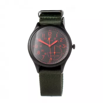 TIMEX Expedition North Field Post orologio analogico al quarzo da uomo 41mm quadrante verde cinturino in pelle marrone TW2V11000LG