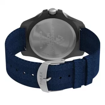 TIMEX orologio uomo Expedition North Field Post Solar TW2V40300 – 46 mm acciaio inox, quadrante verde, cinturino in pelle marrone, quarzo solare
