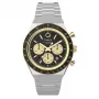 Timex Uomo TW2W64200 Orologio al quarzo con cinturino in pelle marrone e quadrante nero, 40mm