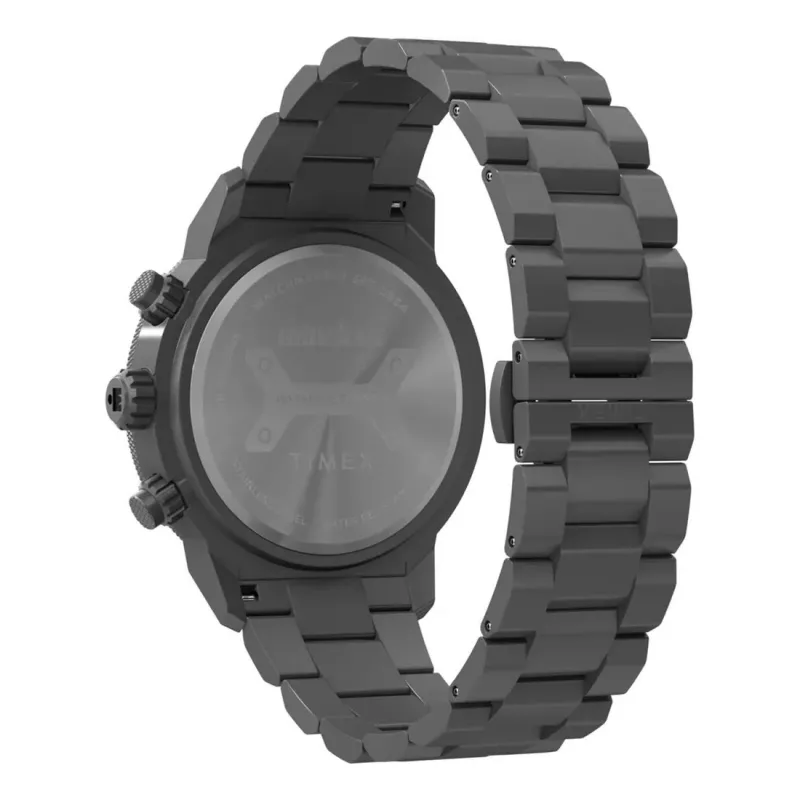 Timex Orologio uomo TW2Y02000 Expedition North Field Post Solar 44mm - quadrante nero e cinturino in tessuto ecologico