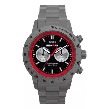 Timex Orologio uomo TW2Y02000 Expedition North Field Post Solar 44mm - quadrante nero e cinturino in tessuto ecologico