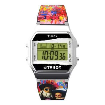Timex Unisex TW2Y46800 Orologio al quarzo 34mm argento blu in acciaio inox