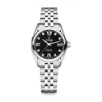 TITONI Orologio automatico donna 23909S-354 27mm acciaio inox quadrante argento
