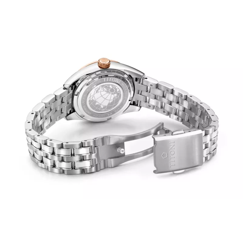 TITONI Orologio automatico donna 818SRG-622 30mm acciaio inox con diamanti