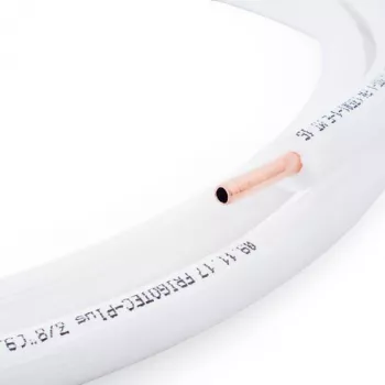 TIVENTO Flex 3/8 inch tubo in rame preisolato 50 m rotolo - Cu-DHP con isolamento in schiuma PE