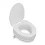 TM2 rialzo per WC con coperchio, rialzo 10 cm, portata 225 kg, bianco
