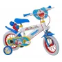 Toimsa Doraemon Bicicletta per bambini 12 - ruote da 12 pollici, telaio in acciaio, blu/bianco