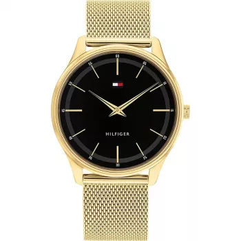 Tommy Hilfiger Orologio uomo 1710469 analogico al quarzo 40mm quadrante blu cinturino in pelle marrone