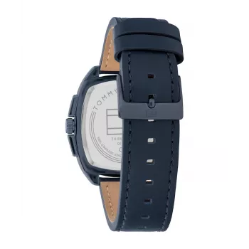 Tommy Hilfiger Orologio uomo 1710558 analogico al quarzo 40 mm quadrante blu pelle marrone