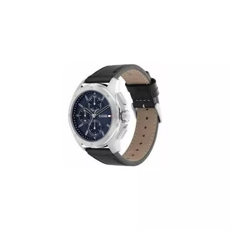 Tommy Hilfiger Orologio da uomo 1710619 analogico al quarzo 46mm quadrante blu acciaio inox