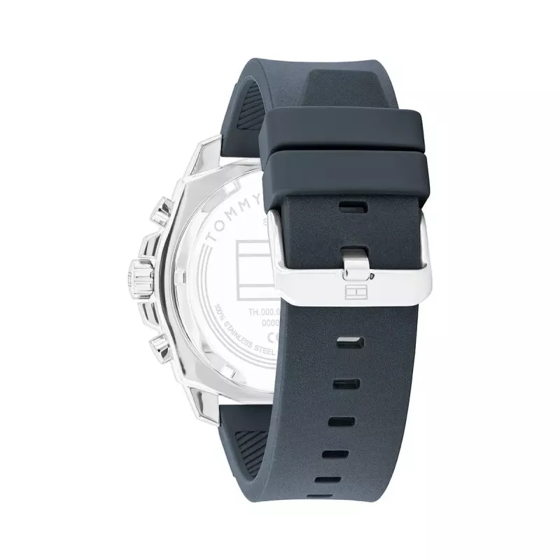 Tommy Hilfiger Orologio da uomo 1710687 Quarzo analogico 48 mm Acciaio inox Quadrante blu