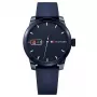 Tommy Hilfiger Orologio uomo 1791381 analogico al quarzo 42mm quadrante blu pelle marrone