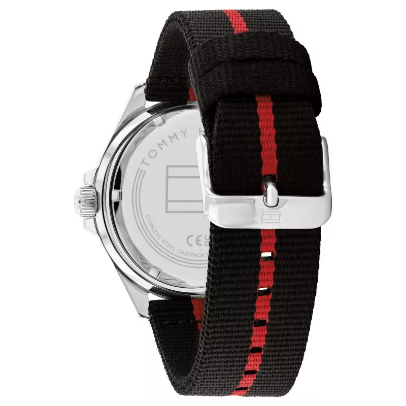 Tommy Hilfiger Orologio uomo 1792010 analogico al quarzo 43mm acciaio inox quadrante blu
