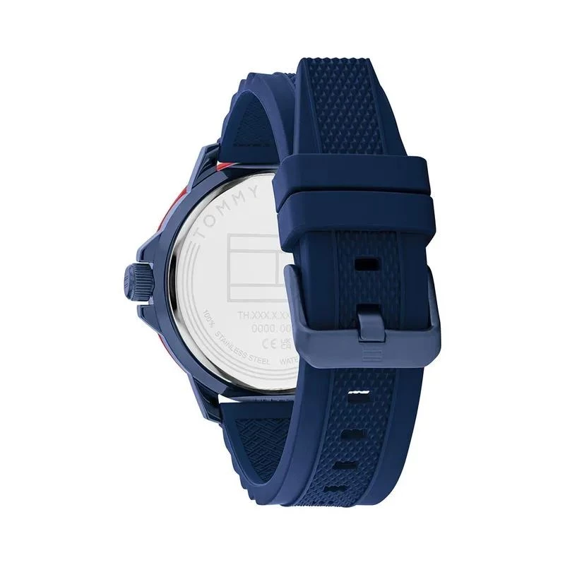 Tommy Hilfiger Orologio da uomo 1792022 analogico al quarzo 48mm acciaio quadrante blu