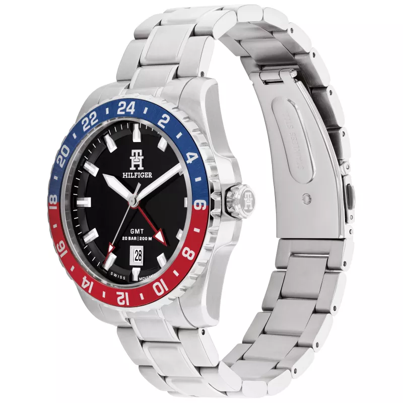 Tommy Hilfiger uomo 1792131 orologio al quarzo analogico 42mm quadrante blu pelle marrone