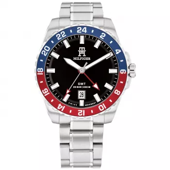 Tommy Hilfiger uomo 1792131 orologio al quarzo analogico 42mm quadrante blu pelle marrone