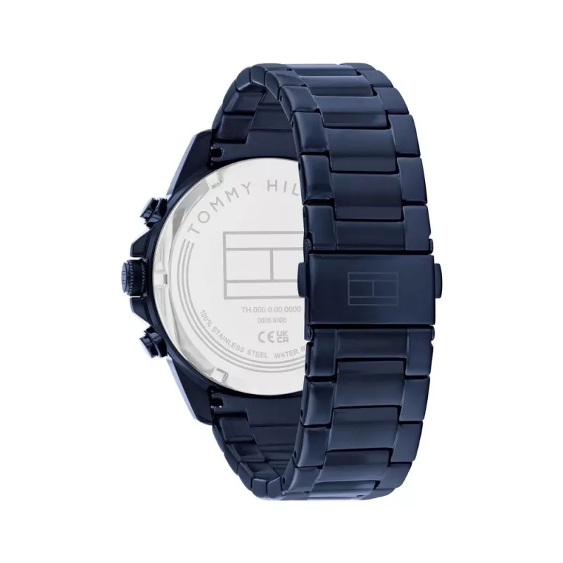 Tommy Hilfiger Orologio uomo Decker al quarzo 1710652 46mm quadrante blu acciaio inox