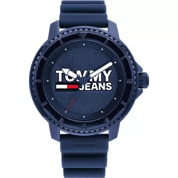 Tommy Hilfiger orologio al quarzo uomo Decker 1792000 46 mm quadrante blu pelle marrone