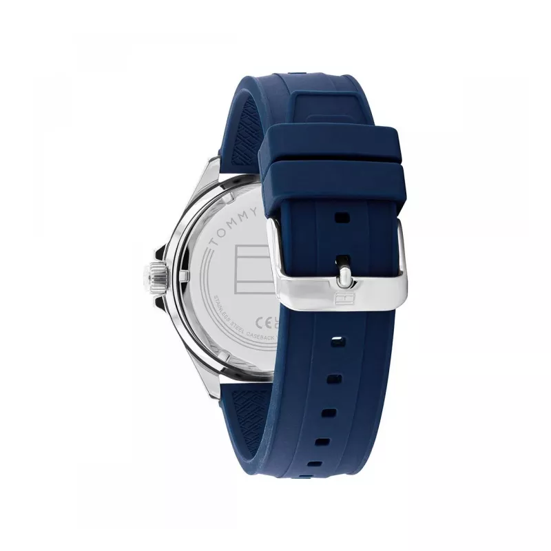 Tommy Hilfiger Orologio da uomo Decker Quarzo 1792009 43mm Quadrante blu Acciaio inossidabile