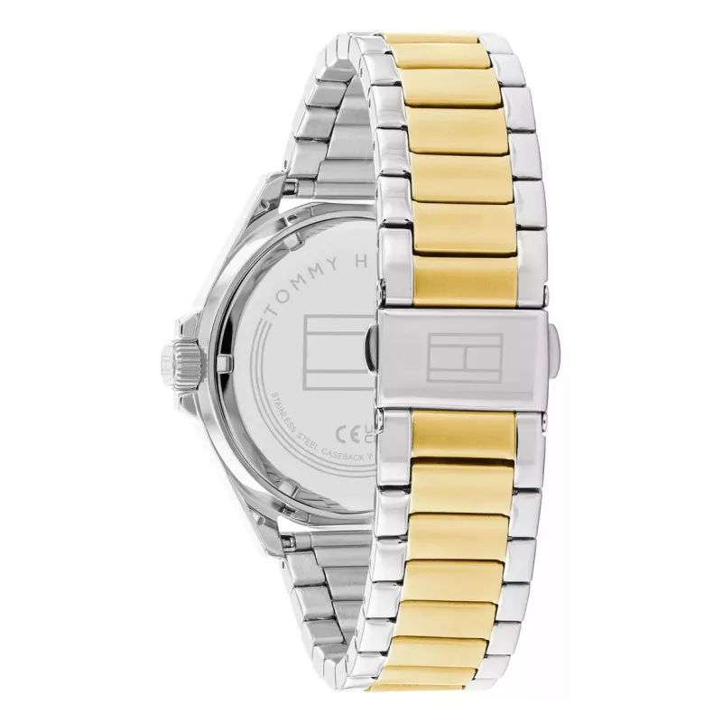 Tommy Hilfiger Orologio uomo Decker al quarzo 1792013 43mm quadrante blu pelle marrone