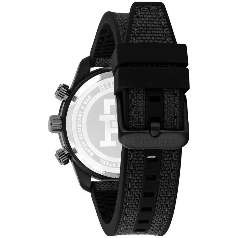 Tommy Hilfiger uomo Decker orologio al quarzo 1792182 41mm quadrante blu pelle marrone