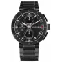 Tommy Hilfiger Orologio al quarzo uomo Decker 44mm acciaio inox quadrante blu cinturino in pelle marrone