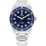 Tommy Hilfiger Orologio uomo 1710591 40mm acciaio inox quadrante blu pelle marrone