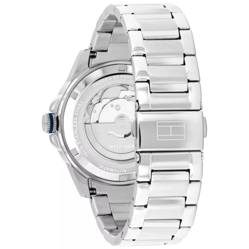 Tommy Hilfiger Orologio uomo 1710695 42mm quadrante blu maglia in acciaio inox